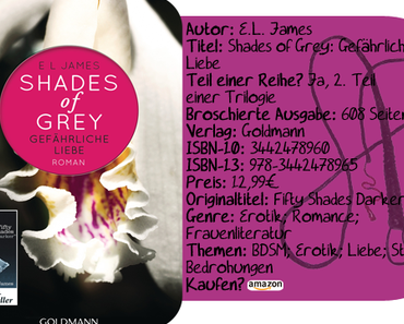 [Rezension] "Shades of Grey: Gefährliche Liebe" von E.L. James