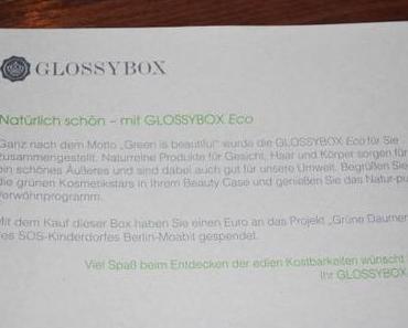 Review: GLOSSYBOX Eco