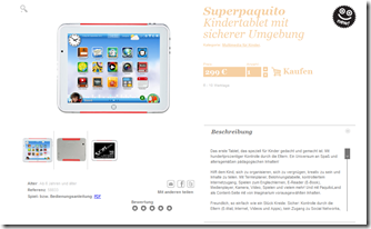 SuperPaquito, der Tablet-PC für die ganze Familie