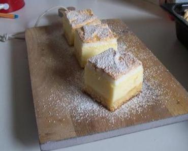 Käse-Blechkuchen mit Baiserhaube