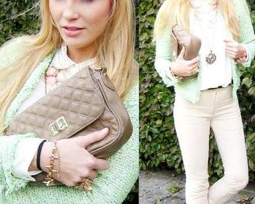 Saturday to go: studded collar and green boxy jacket