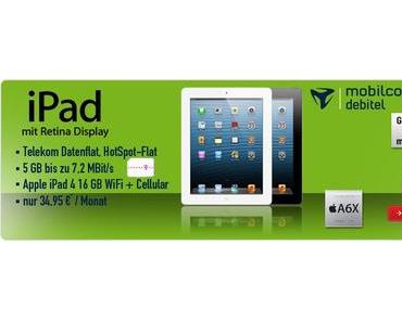 Apple iPad 4 mit 5 GB Datenvertrag (Deal)