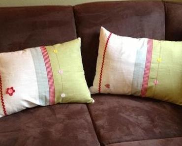 [genähtes] 2 schnelle Kissen- Resteverwertung