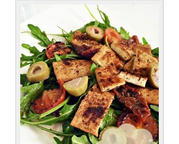 Rucolasalat mit Tofu