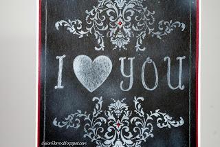 Valentins-Chalkboard-Karte