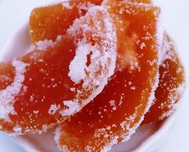 Restlverwertung deluxe... "Grapefrunetten" aus kandierten Grapefruitschalen!