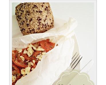 Ofentomaten mit Feta und Knoblauch