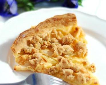 Apfeltarte mit Amarettinostreuseln