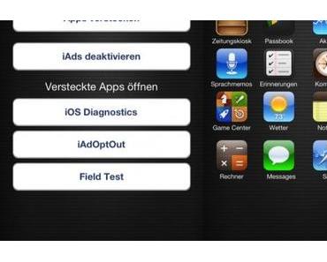 Ohne Jailbreak: HiddenApps löscht Apples Standart-Apps