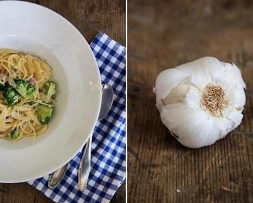 Pasta mit Brokkoli Bacon Sahnesauce