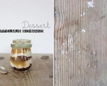 Apfelmus Schmand Dessert