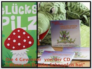 Die 4 Gewinner  von der CD" Wenn ein Drache Schnupfen hat"