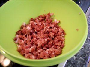 Linsengemüse mit Leberkäse