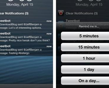 [Tweak] Abstergo: Benachrichtigungen verwalten mit Erinnerungsfunktion