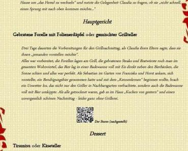 Die Menükarte – ein Exkurs