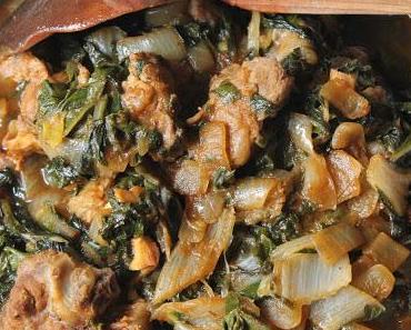 Mangoldeintopf mit Lammfleisch / Kuzu Etli Pazı Yemeği