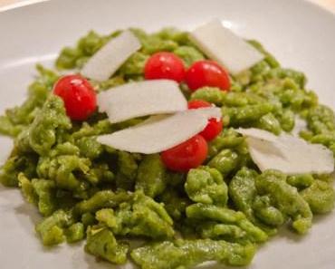 Gebratene Bärlauchspätzle mit Pecorino