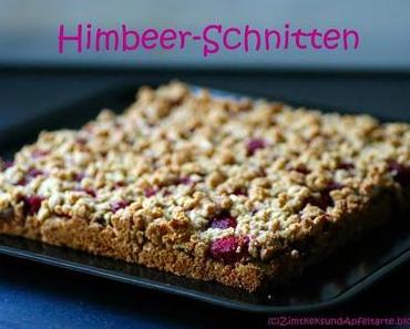 Himbeer-Haferflockenschnitten, das schmeckt schon richtig nach Sommer!