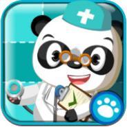 Vorschulkinder werden zum Tierarzt in Dr. Pandas Tierklinik
