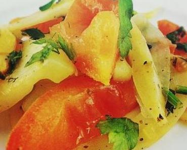 Kulinarischer Frühlingsgruß: Lauwarmer Fenchel-Tomaten-Salat