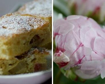 Rhabarber-Vanilleschmand-Kuchen, mmmmhhhhhhh.....