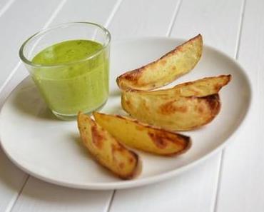 Kartoffelspalten mit Bärlauch-Mayonnaise