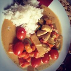 Hähnchencurry mit Kokosmilch
