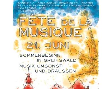 21. Juni: Fete de la Musique zum 6. Mal in Greifswald