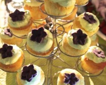 Cupcakes für den lila/grünen Candy Table + Gewinner
