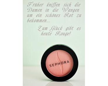 Glitter in my Blush and on my Lips