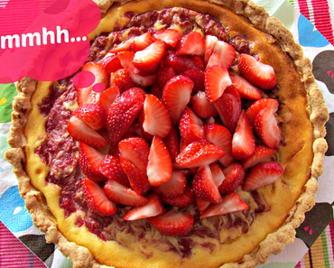 Rezept: Vanille-Tarte mit Erdbeeren