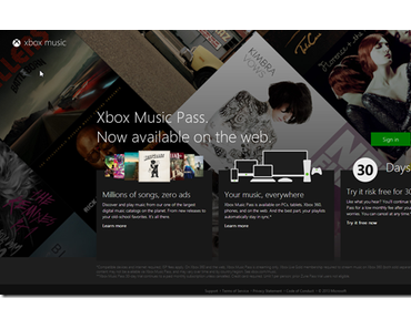 Xbox Music: Webversion online verfügbar