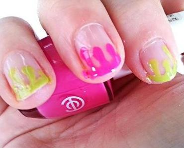 ♡NOTD♡ Dripping Nails Neon
