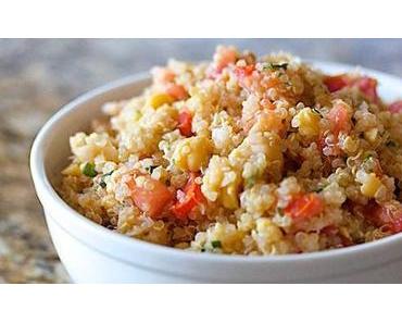 Quinoa-Salat mit Tomaten & Kichererbsen glutenfrei
