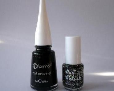 [Lacke in Farbe ... und bunt!] Flormar 313, SNC 202 Silvershape Holographic & H&M; Black Glitter