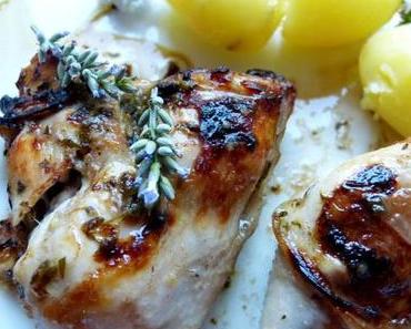 Hühnchen mit Lavendel und Zitrone