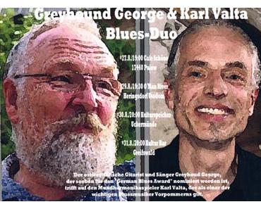 Greyhound George & Karl Valta auf Tour in Vorpommern