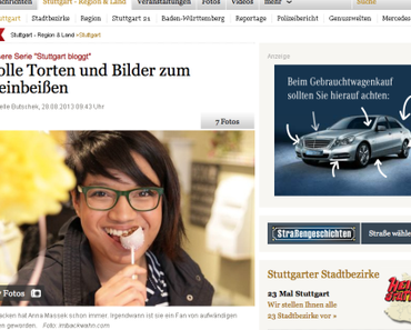 Die Anna ist in der Zeitung :-) Naja, in der virtuellen zumindest……