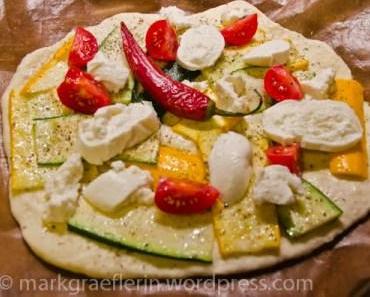 Pizza Mozzarella e Zucchine