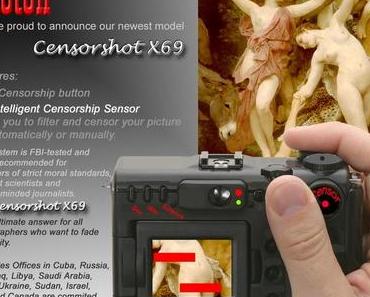 Neuer Fotoapparat zensiert unerwünschtes von selbst! Vorgestellt: Der Censorshot X69