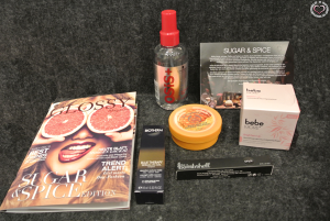 September Glossybox Sugar and Spice