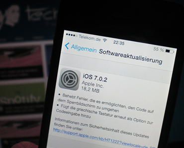 iOS 7: Update behebt Sicherheitsprobleme