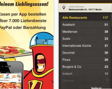 [App] Lieferheld: Pizza, Pasta, Sushi, Burger bequem bestellen