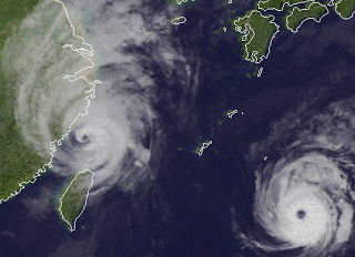 Tropischer Sturm DANAS Japan / Korea wird wahrscheinlich ein Taifun