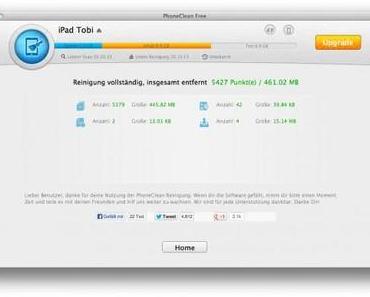 Mehr freier Speicher am iPhone und iPad mit Phoneclean