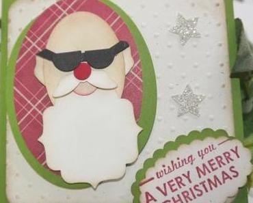 Weihnachtskarte – cooler Weihnachtsmann