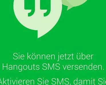 Google Hangouts mit SMS und GIFs