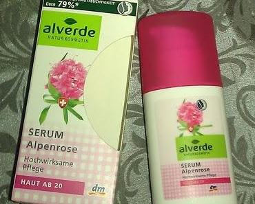 Aktuell im Test: alverde Alpenrose Serum