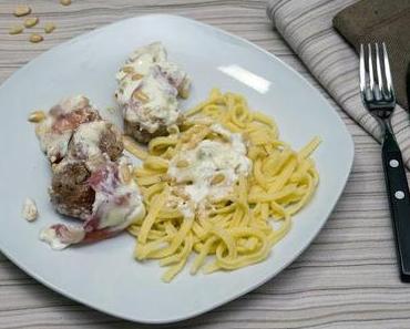 Schweinemedaillons in würziger Gorgonzola-Soße