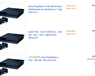 PS4: Konsole für doppelten Preis auf eBay erhältlich